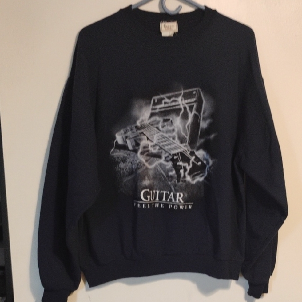 Vintage Graphic Blue Crewneck Sweater Size Large